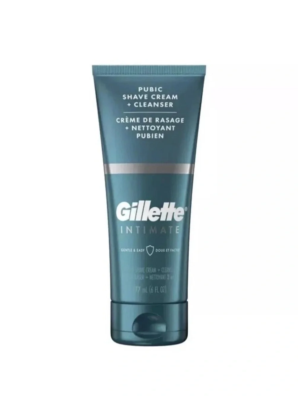 Gillette Male Intimate 2-in-1 Pubic Shave Cream &Cleanser Reduces Irritation New
